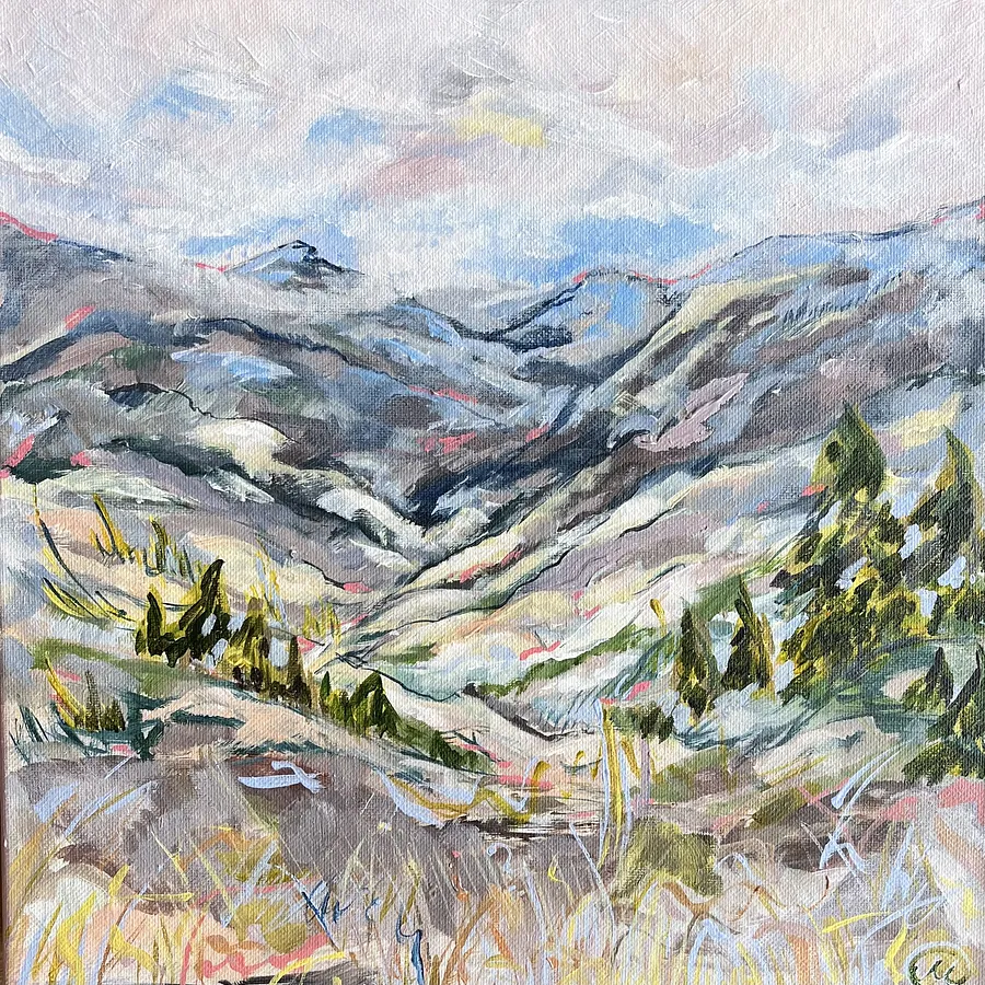 Image of Renaissance by Maryna Kovalchuk, size: 12 x 12 inches, made of Acrylic, canvas, Painting medium, from Jacksonville, FL, priced at $170