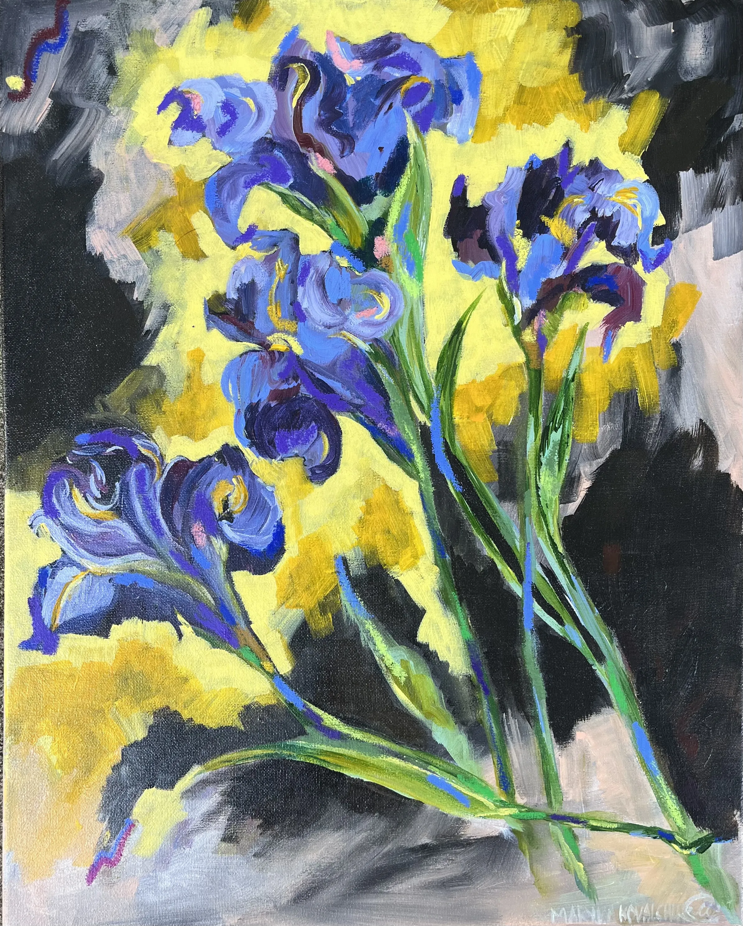 Image of Morning glory. by Maryna Kovalchuk, size: 21 x 16 inches, made of Canvas, acrylic, pastel, Painting medium, from Jacksonville, FL, priced at $349