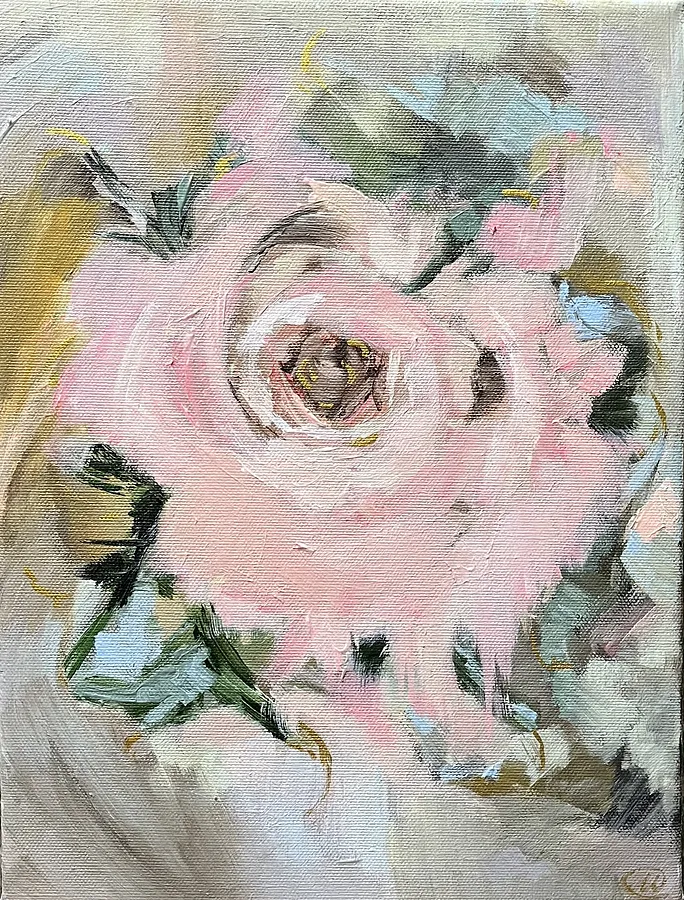 Image of Blush by Maryna Kovalchuk, size: 12 x 9 inches, made of Acrylic, canvas, Painting medium, from Jacksonville , priced at $200