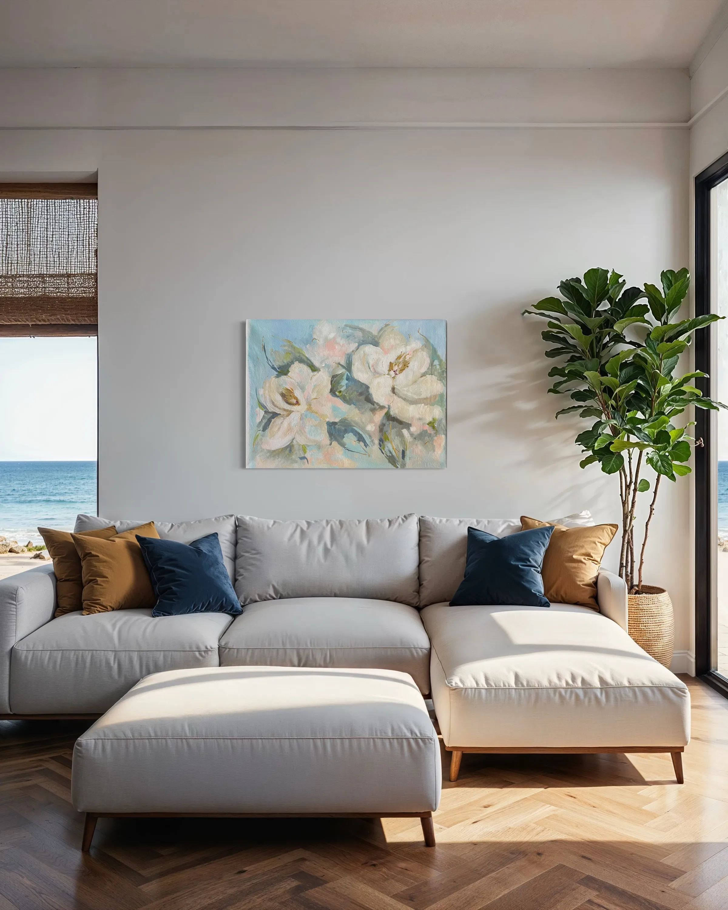 Image of Magnolia’s song by Maryna Kovalchuk, size: 38 x 37 inches, made of Acrylic , Painting medium, from Jacksonville Photo 2 of 2.