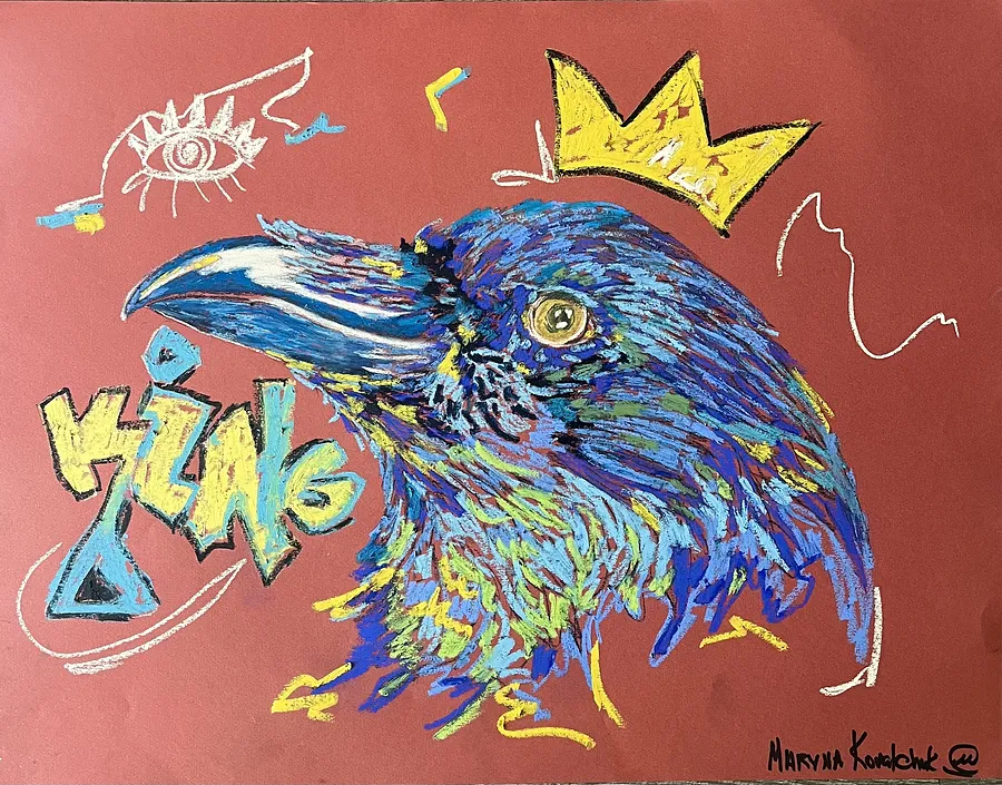 Image of Real king. by Maryna Kovalchuk, size: 20 x 25 inches, Graphics medium, from Jacksonville , priced at $180
